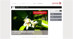 Desktop Screenshot of mediacenter.symrise.com